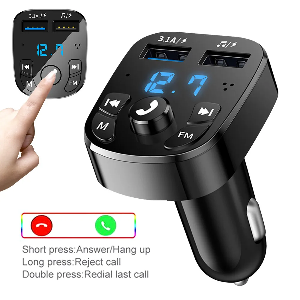 Auto-Freisprecheinrichtung, Bluetooth-kompatibel, 5.0 FM-Transmitter – Bild 3