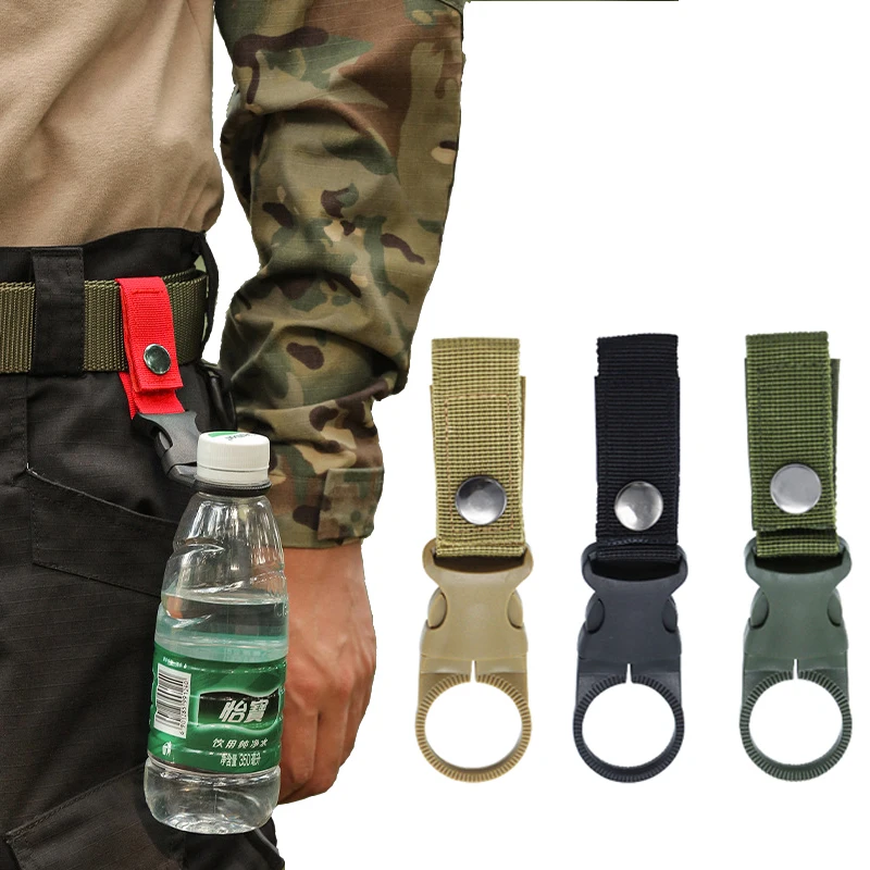 Gurtband Wasserflaschenhalter Klettern Karabiner Gürtel Rucksack Aufhänger Haken Clip Multifunktions
