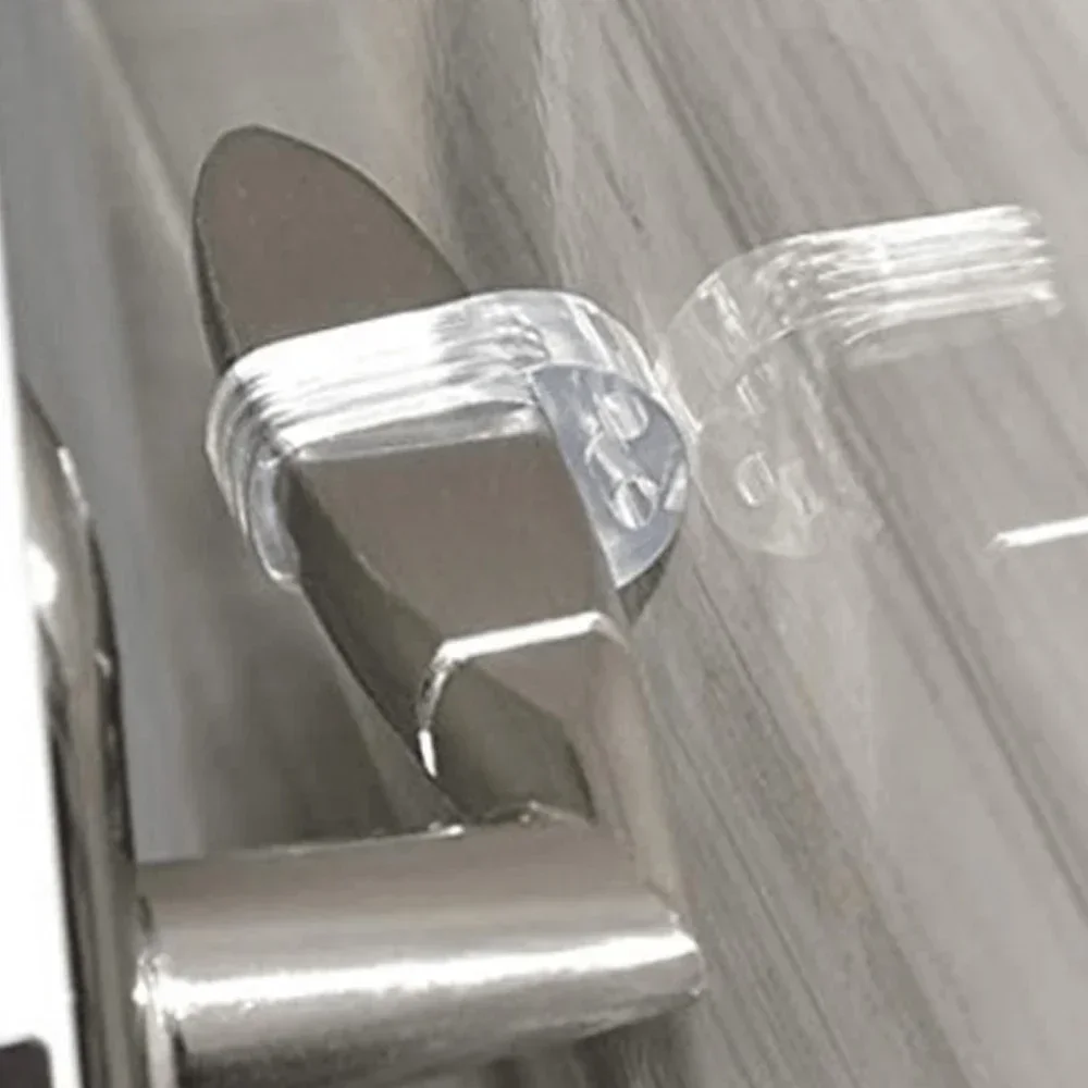 Sicherheit Schutz Türstopper Haustür Stop Transparent Silikon Griff – Bild 2
