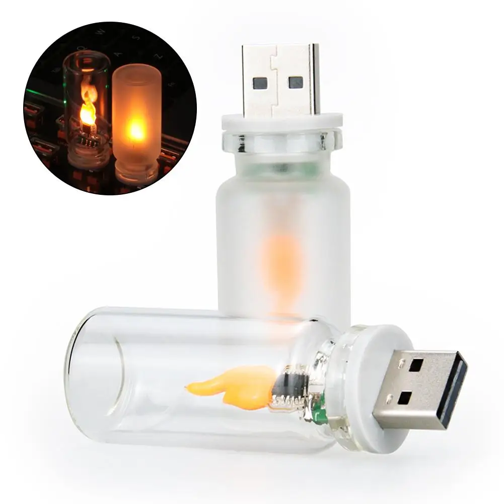 Retro USB Led Filament Nachtlicht Gelb Warme Glühbirne Beleuchtung – Bild 6