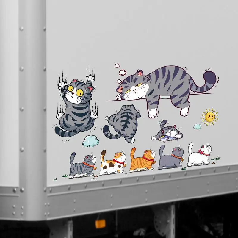 Lustige Auto Aufkleber Katze Klettern Haustier Tier Styling Aufkleber Auto Scratch Abdeckung Dekoration