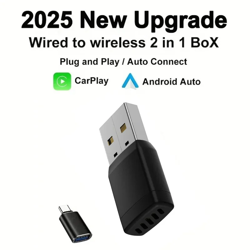 Mini Wireless CarPlay Adapter Android Auto Wireless Dongle Wifi 5,8G Auto Connect Box Für iphone Android