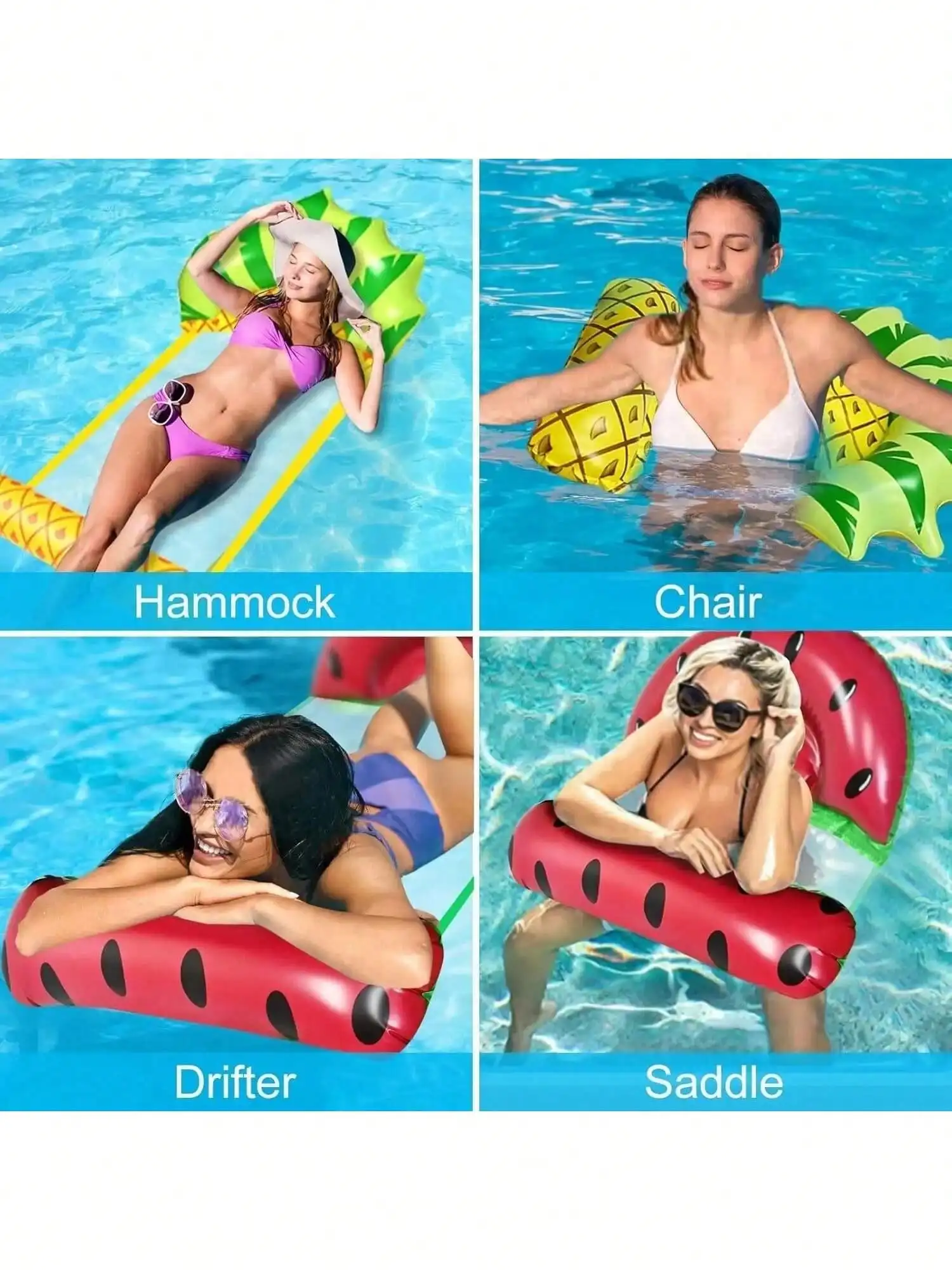 Sommer faltbare PVC aufblasbare schwimmende Reihe Schwimmbad Wasser – Bild 5