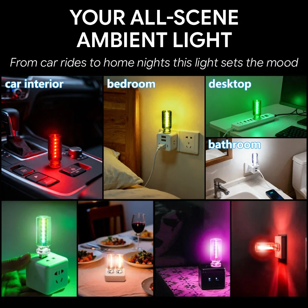 RGB-LED-Umgebungslicht, 13 Modi, Plug-and-Play, USB, Auto-Innenraum – Bild 6