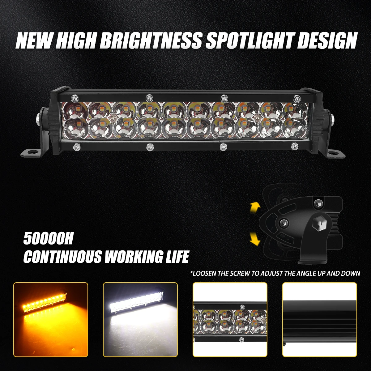 Motorrad-Scheinwerfer, LED-Lichtleisten-Set für den Lenker, 60 W LED – Bild 4