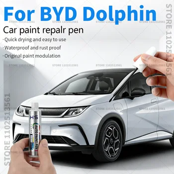 Autolack-Reparaturstift Kratzer-Reparatur-Zubehör für 2021-2025 BYD Dolphin Schwarz Weiß Blau Grau Taro Lila