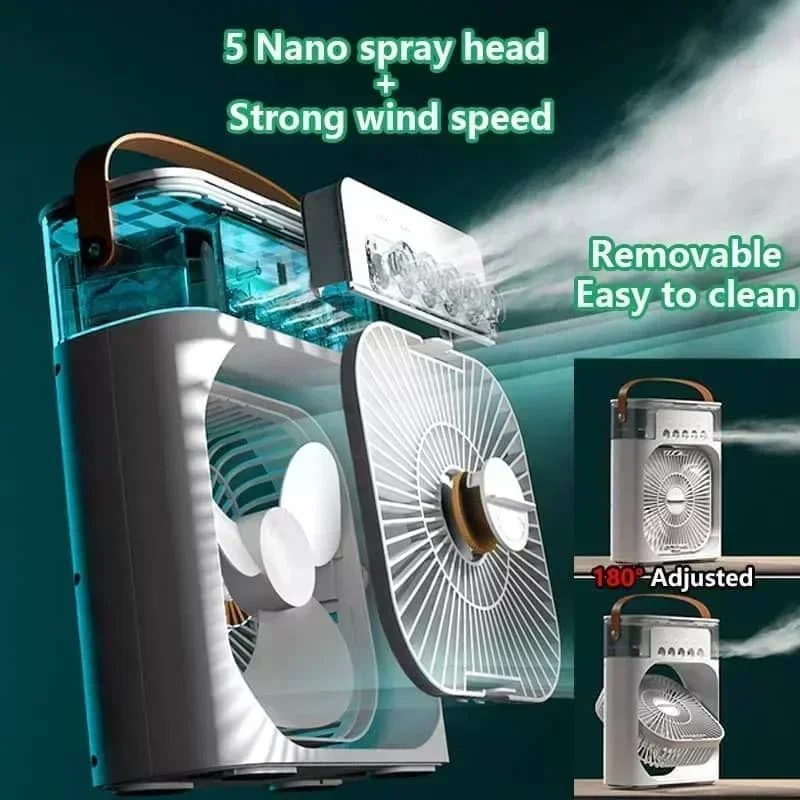 3-in-1 neuer Ventilator, Klimaanlage, kleiner Luftkühler für den – Bild 4