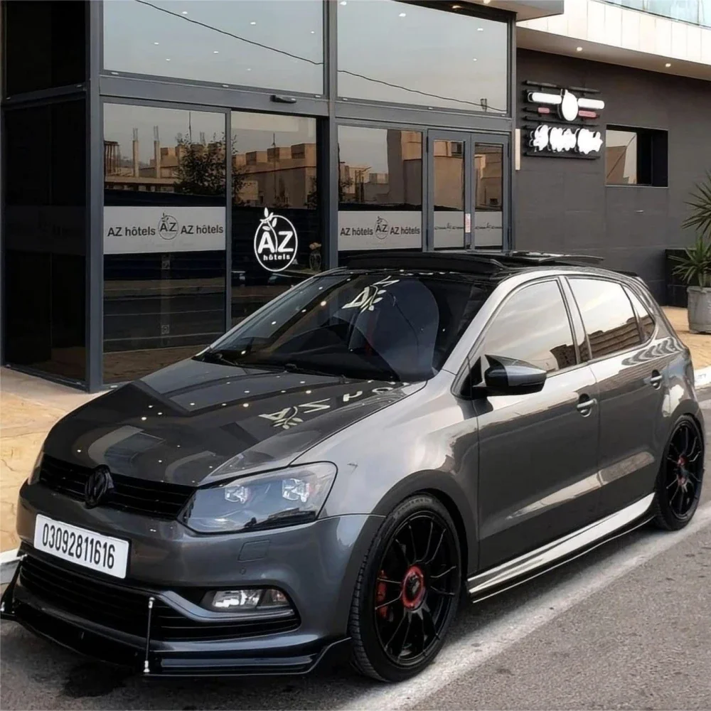 Maxton Style glänzend schwarze Frontstoßstangen-Splitterlippe für VW – Bild 2