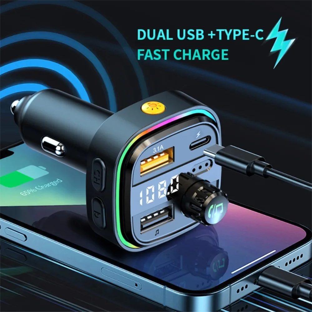 Auto FM-Transmitter Bluetooth Wireless Adapter Freisprechfunktion – Bild 4
