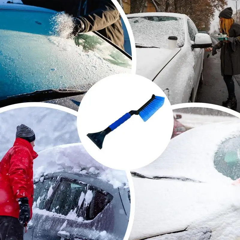 Eiskratzer für die Windschutzscheibe des Autos, 2-in-1-Schneeschaber – Bild 5