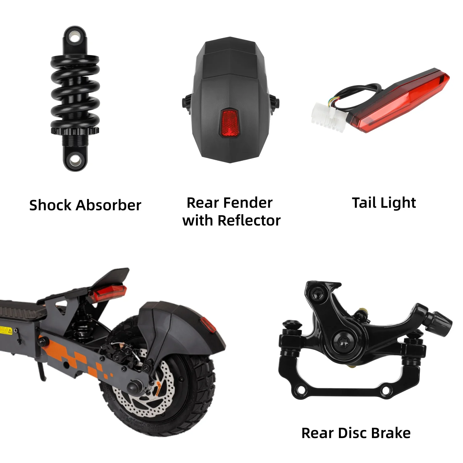 Kukirin G2 Roller Teile Beschleuniger Schalter Hinten Fender Disc – Bild 3