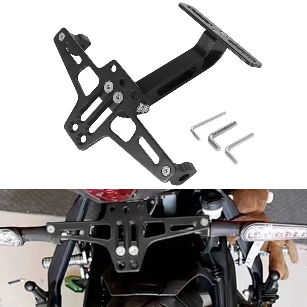 Motorrad Hinten Kennzeichen Halterung Aluminium Legierung Halterung – Bild 2