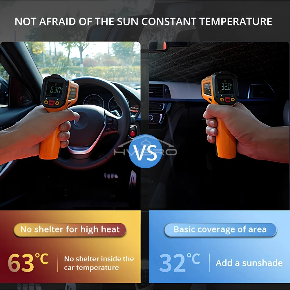 Tragbarer Auto-Sonnenschutz-Schirm für Windschutzscheibe Hohe – Bild 3