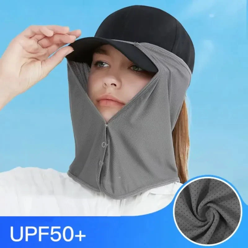Schnell trocknende Angelkappe, Gesicht, Hals, Sonnenschutz, Masken, Kappe, UV-Schutz, Visier, Kopfbedeckung