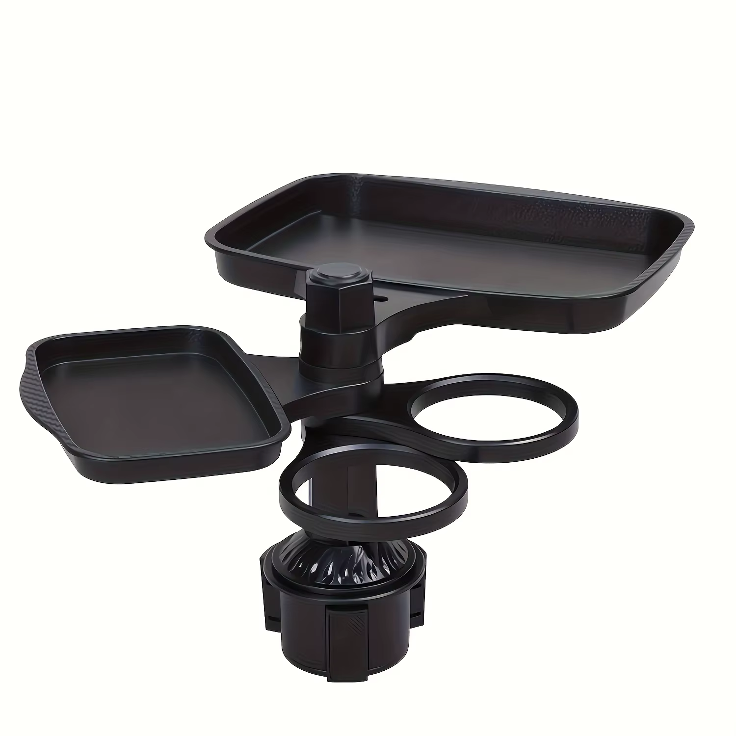 3-in-1 Detachable Car Cup Holder Tray-Expandable Food Table with 360° – Bild 6