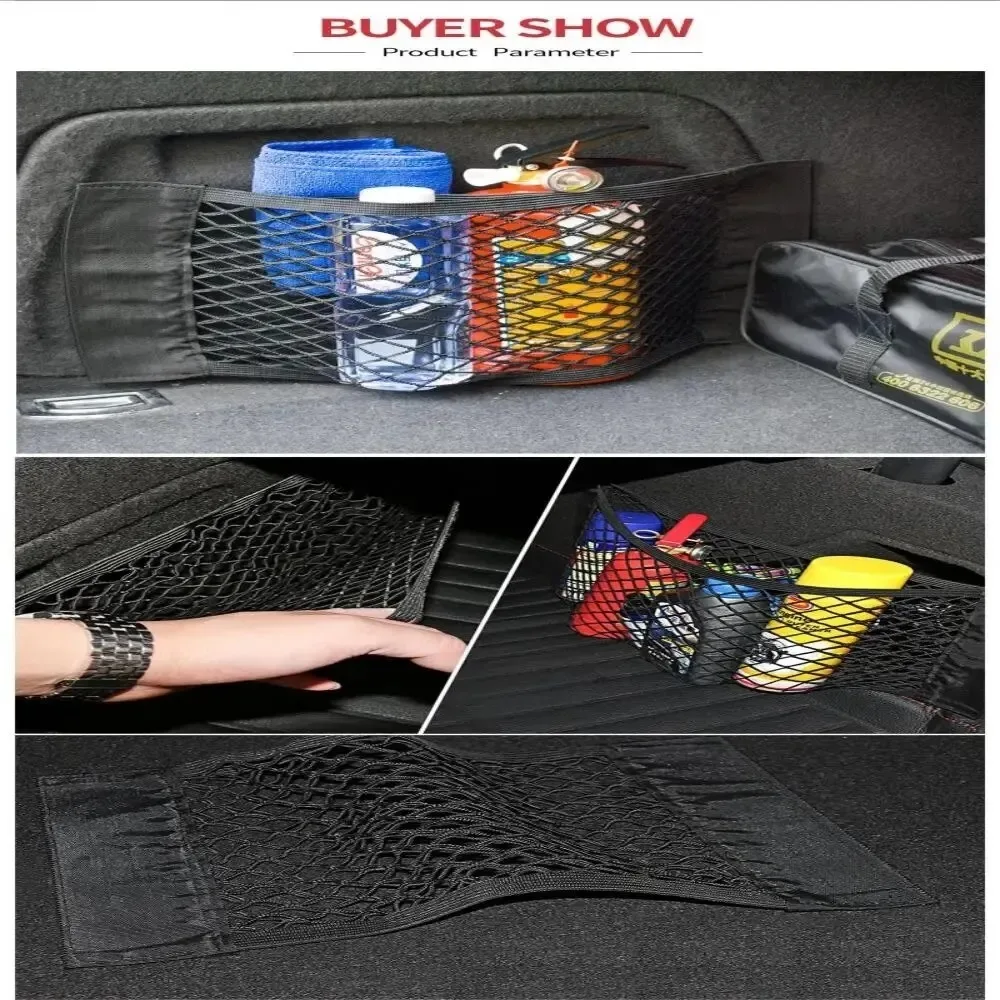 Auto Lagerung Net Dehnbare Mesh Tasche Net Magie Elastische Aufkleber – Bild 5