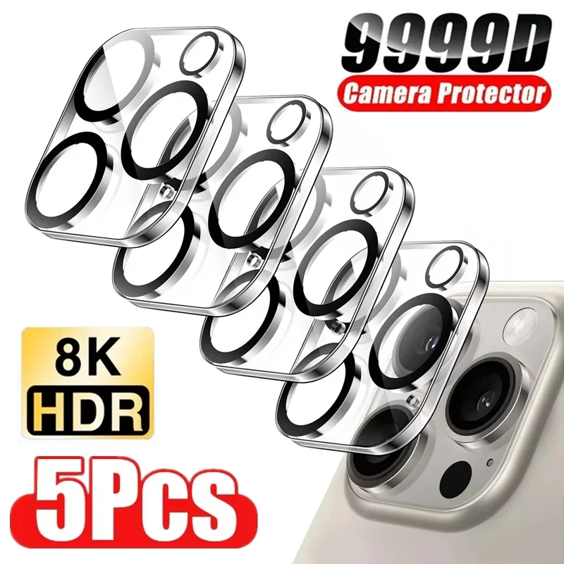 Kamera Objektiv Schutz Glas Für iPhone 15 11 12 14 Pro Max Mini Kamera Schutz Glas Film für IPhone (5 Stück)