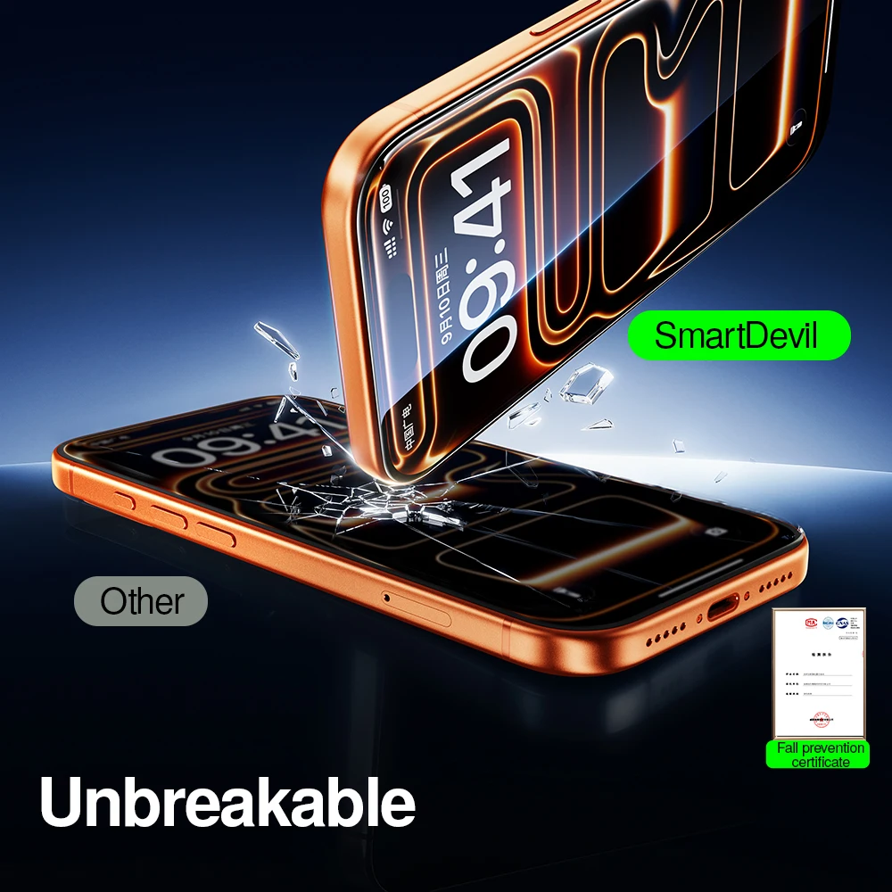 SmartDevil Vollflächiger Displayschutz aus gehärtetem Glas für iPhone – Bild 4