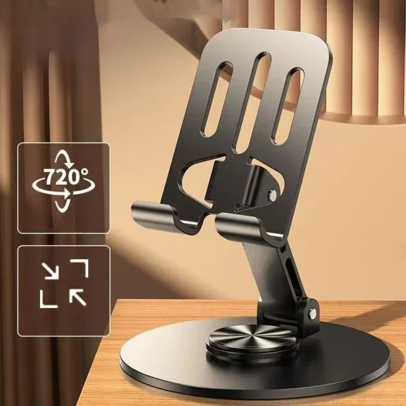 Universelles Ganzmetall-Aluminium 360° ° Drehbarer Handyhalter - klappbares Doppelwellen-Design, stabile