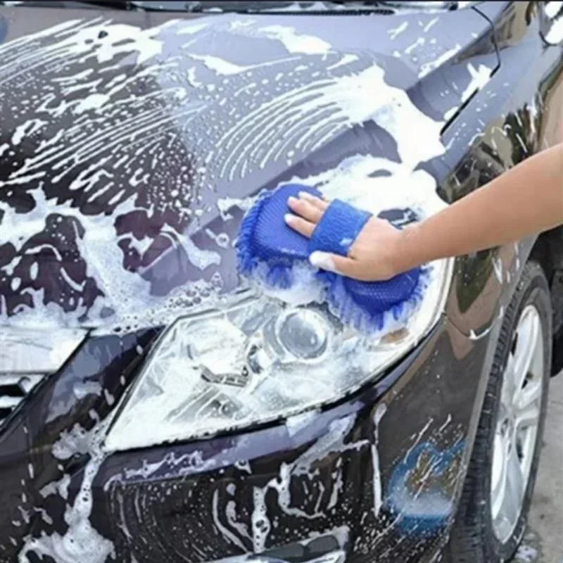 Auto-Waschschwamm aus Mikrofaser-Chenille, Pflegebürste, Waschpad – Bild 3