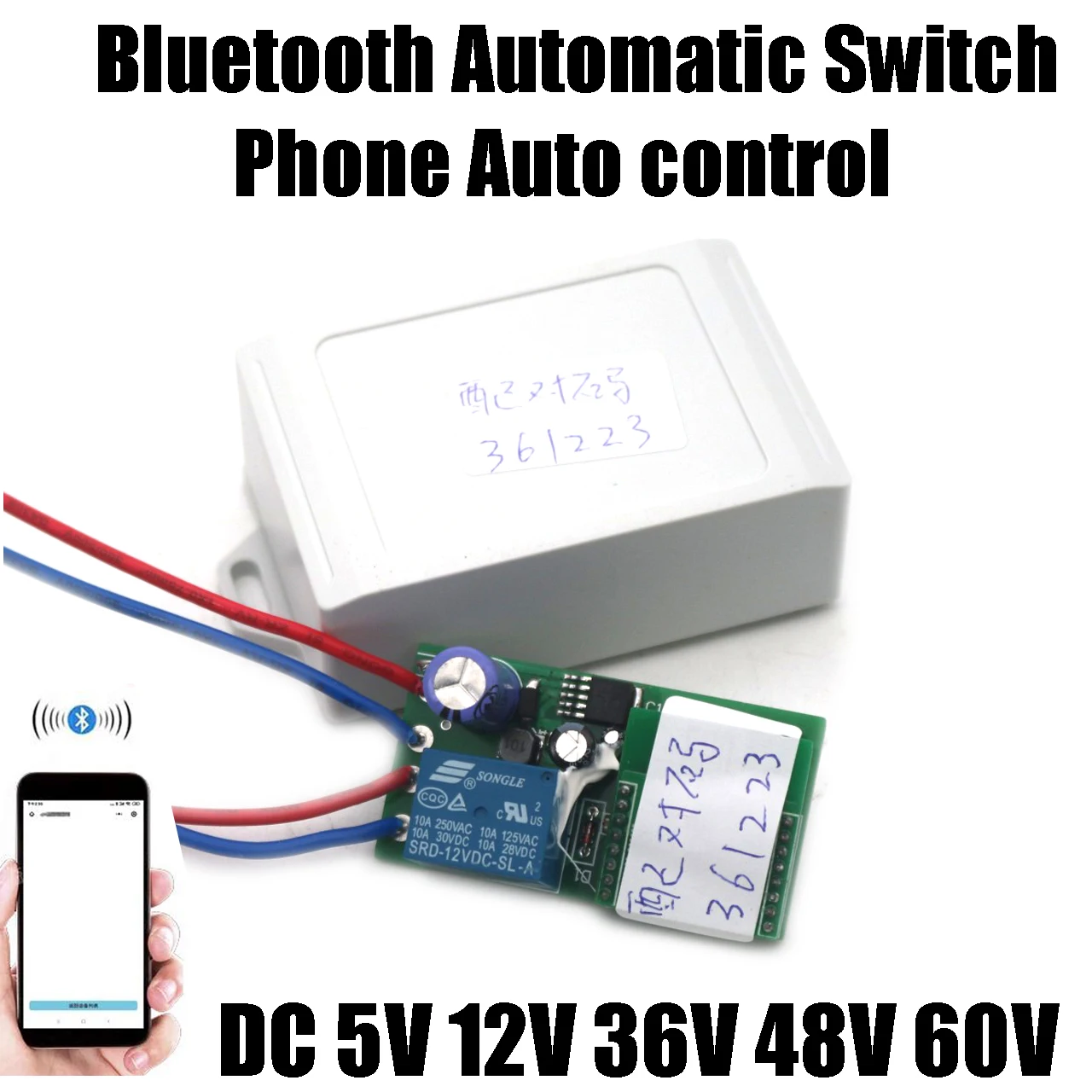 Elektrischer Auto-Bluetooth-Näherungsschalter Automatische Startsteuerung 5V 12V 36V 48V 60V Schlüsselloser