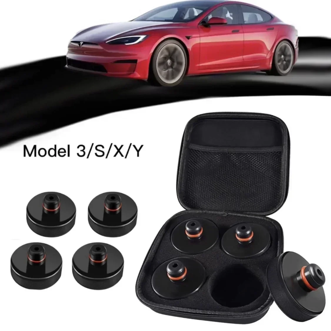 4er-Pack Fahrzeugreparaturwerkzeuge für Tesla Silikon Jack Lift Pad – Bild 3