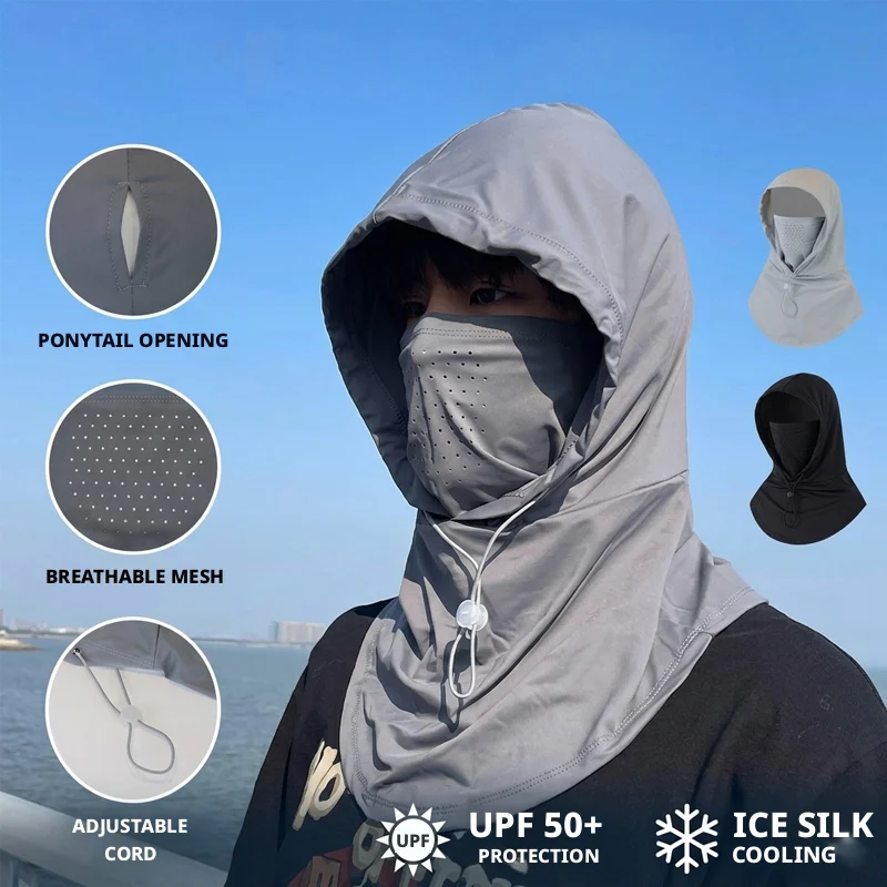 SEAMETAL Vollgesichtsmaske für Männer und Frauen, atmungsaktiv, lange – Bild 2
