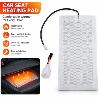 12V Sitzheizkissen, beheizte Sitzmatte, Sitzunterlage, Autoheizung für PKW, SUV, LKW, MPV, Winterwärme