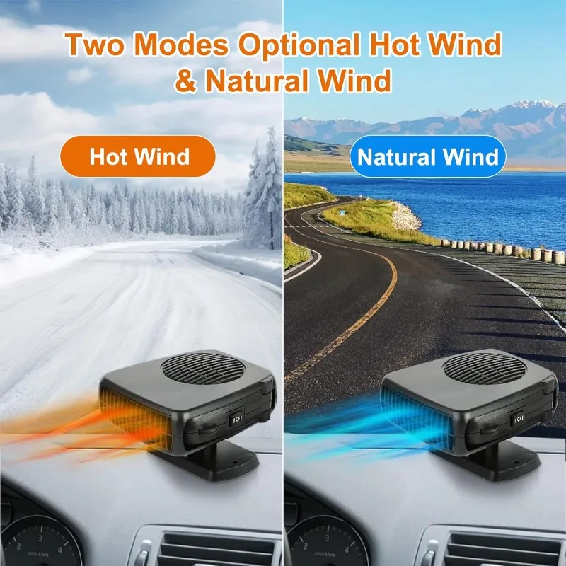 Auto Heizung 12V/24V 150W 200W Tragbare Auto Heizung Fan 2 IN 1 – Bild 4