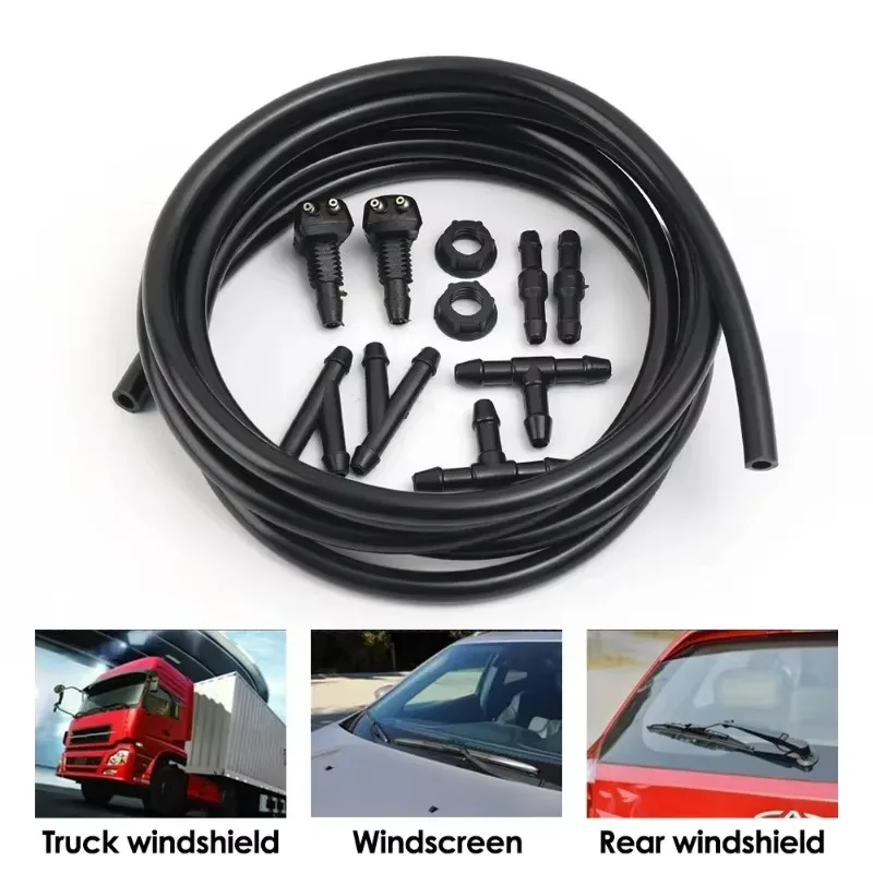 Auto Auto Scheibenwaschschlauch Wischerblatt Rohr Jet Spray Düse – Bild 6