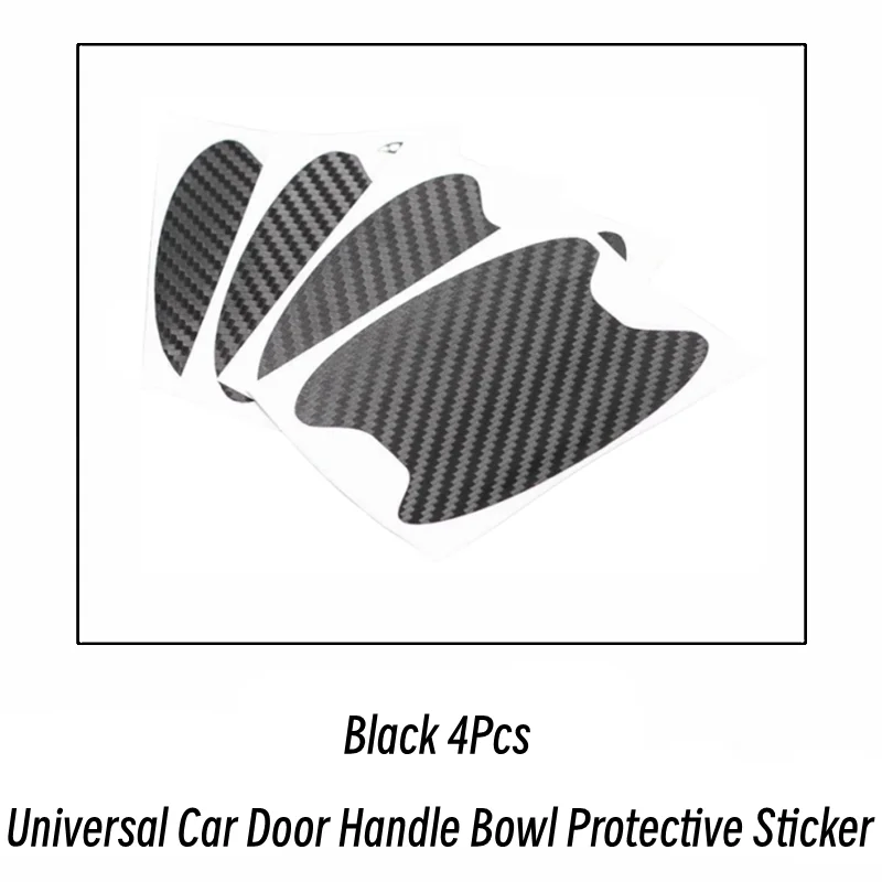 Universal Auto Türgriff Schüssel Scratch Schutz Aufkleber Autos Türgriff Carbon Faser Schutz Zubehör (4 Stück)