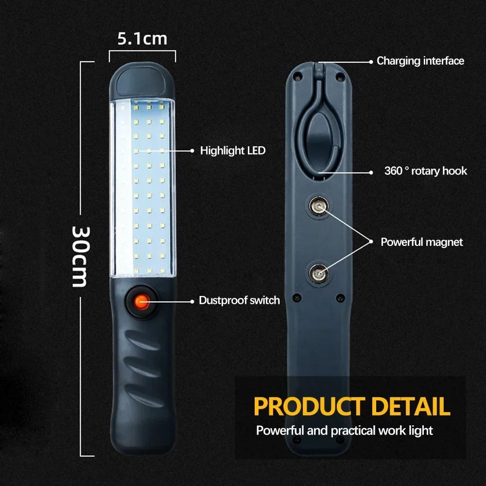 Leistungsstarke Camping Laterne Handheld Flutlicht LED Arbeitslicht – Bild 5