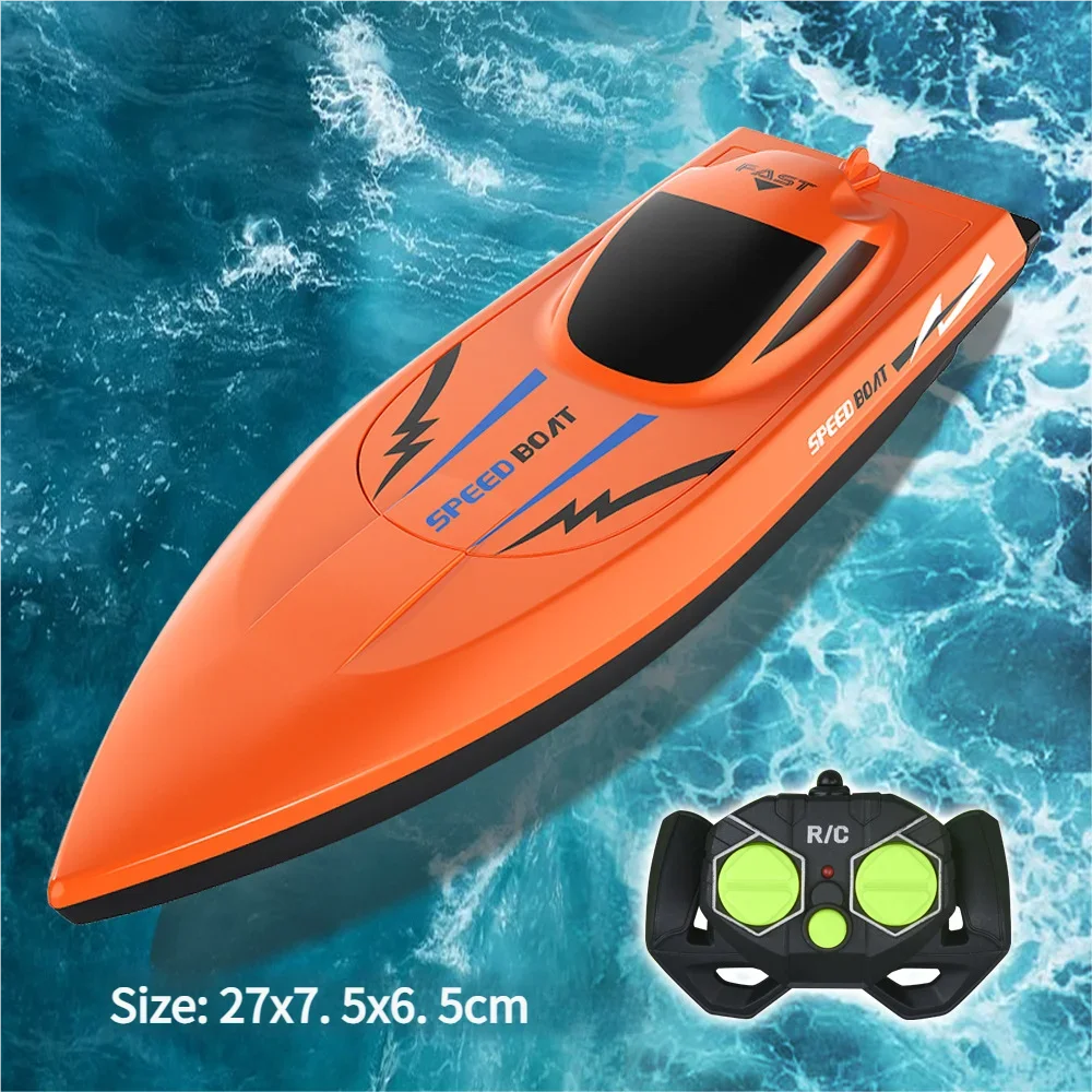 Kinder-Ferngesteuertes Boot, Wasserdicht & Ultra-Schnell, Leichtes RC-Wasserrennboot für Pool-Spaß, Ideales