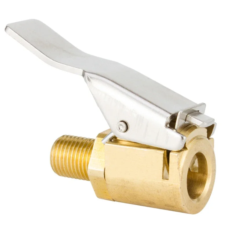 Aufblasbare Pumpe für Autoreifen Air Chuck Inflator Pumpe Ventilverbinder Clip-on Adapter Messing Auto Reifen