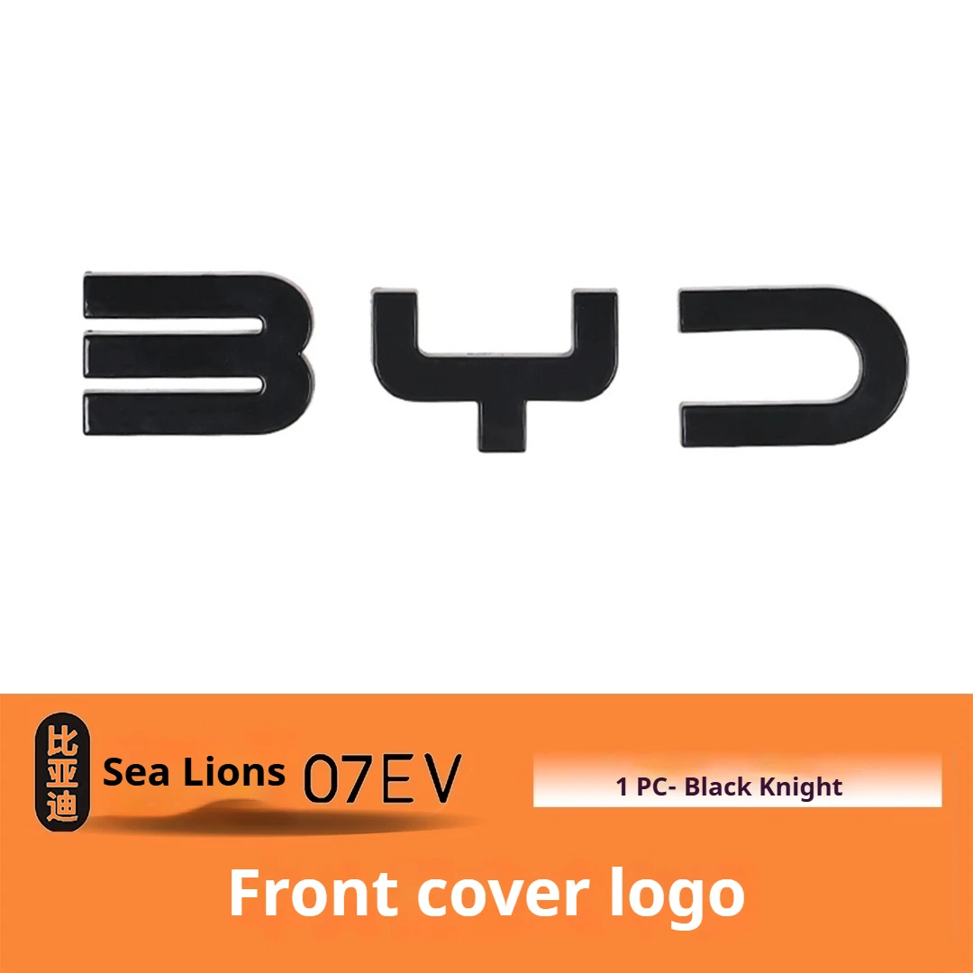 BYD Sealion 7 EV Auto Schwarz Front Emblem Black Warrior Hinten Abzeichen Modifikation Abdeckung Stile Schwanz