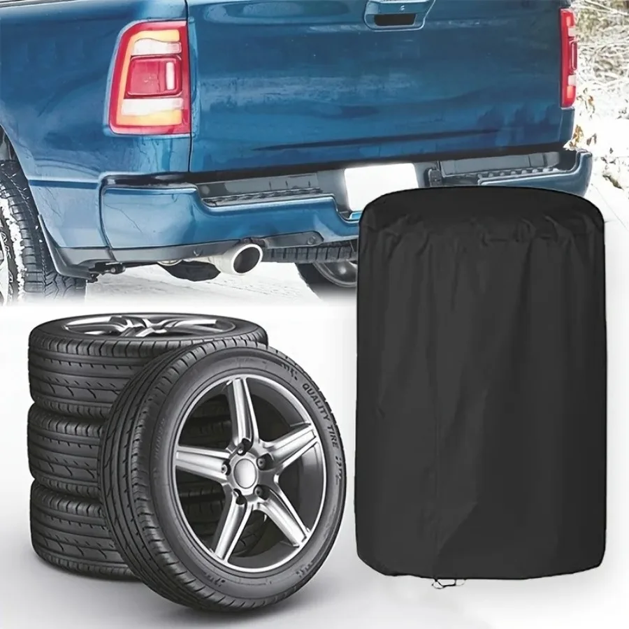 Wasserdichte Outdoor-Autoreifenabdeckung mit Reißverschluss – Bild 2
