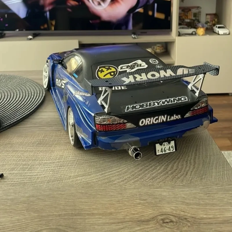 RC Auto Kunststoff Carbon Faser Muster Heckflügel Spolier Drift – Bild 4