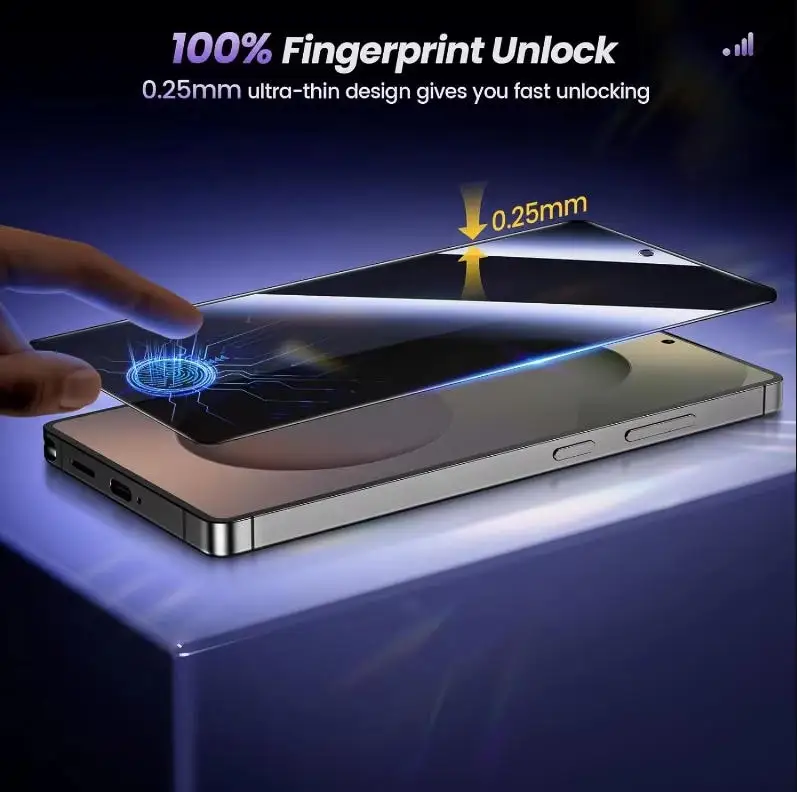 Blickschutz-Panzerglas für Samsung Galaxy S25 S24 Ultra S26 (3 Stück) – Bild 3