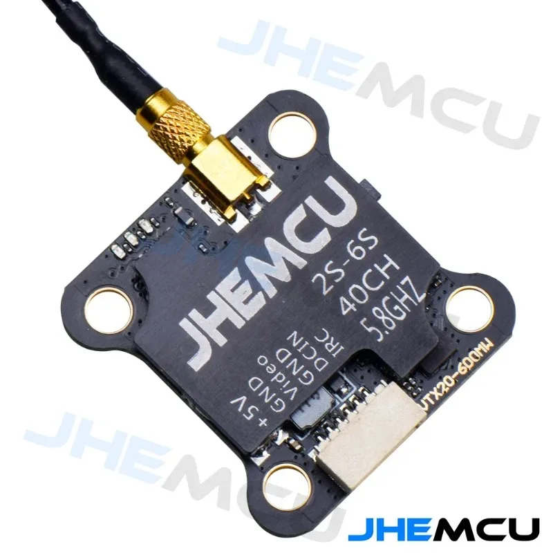JHEMCU VTX20-600 5.8G 40CH VTX 25-600mW Umschaltbarer Pit-Modus 7-26V – Bild 2