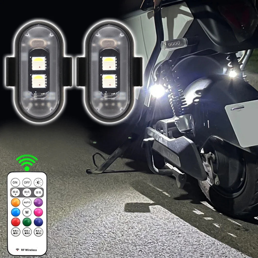 Drahtlose Auto Atmosphäre Licht LED Strobe Lichter Warnleuchten RGB – Bild 6