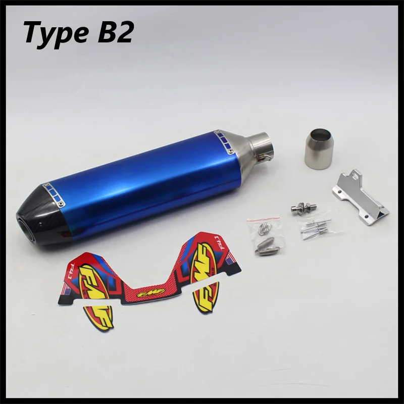 Länge 470mm Einlass 51mm Motorrad-Auspuffrohr FMF 4T Schalldämpfer – Bild 6