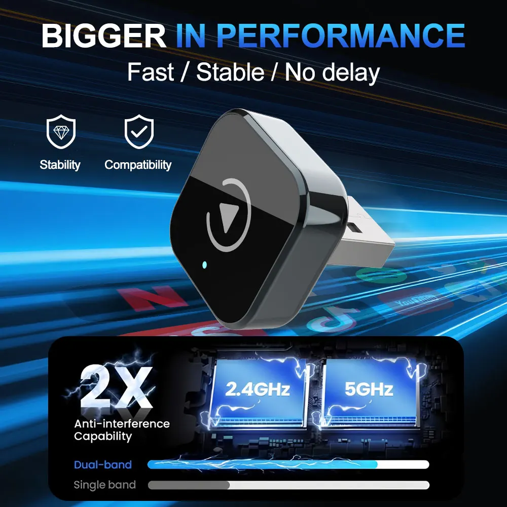 (2026 Verbessert) Kabelloser CarPlay-Adapter für Apple iPhone – Bild 5
