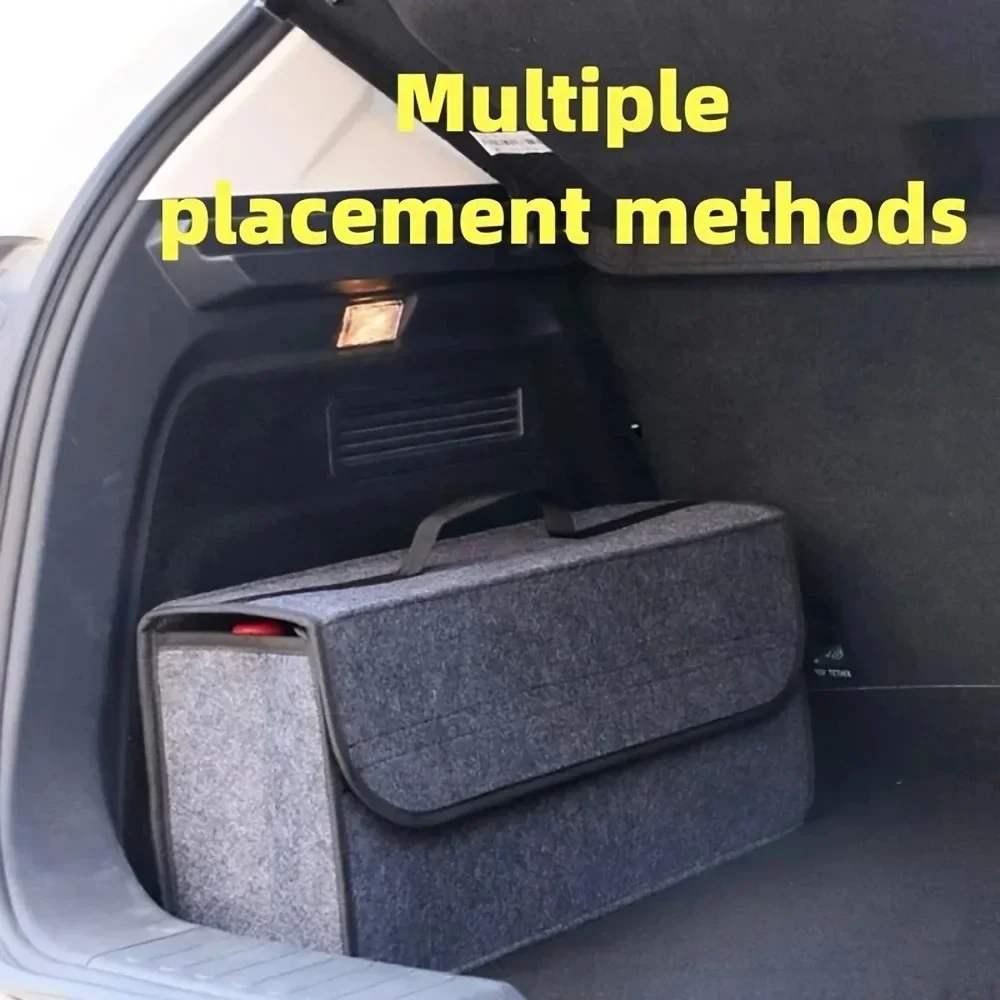 Grau Anti-Rutsch-Fach Boot Storage Organizer Werkzeug Auto Aufbewahrungstasche Kofferraum Organizer Weichfilz