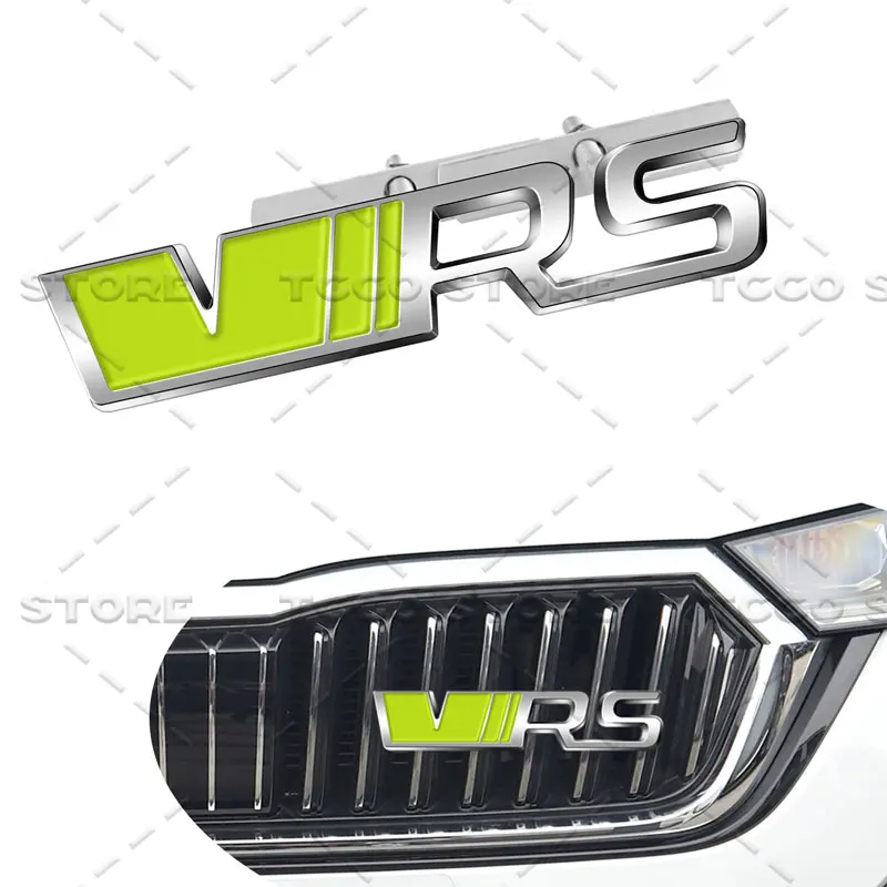 3D Chrom Metall Auto Styling VRS Logo Kühlergrill Emblem Aufkleber – Bild 4