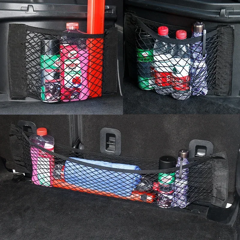 Auto Zurück Hinten Mesh Kofferraum Sitz Elastische String Net Magie – Bild 5