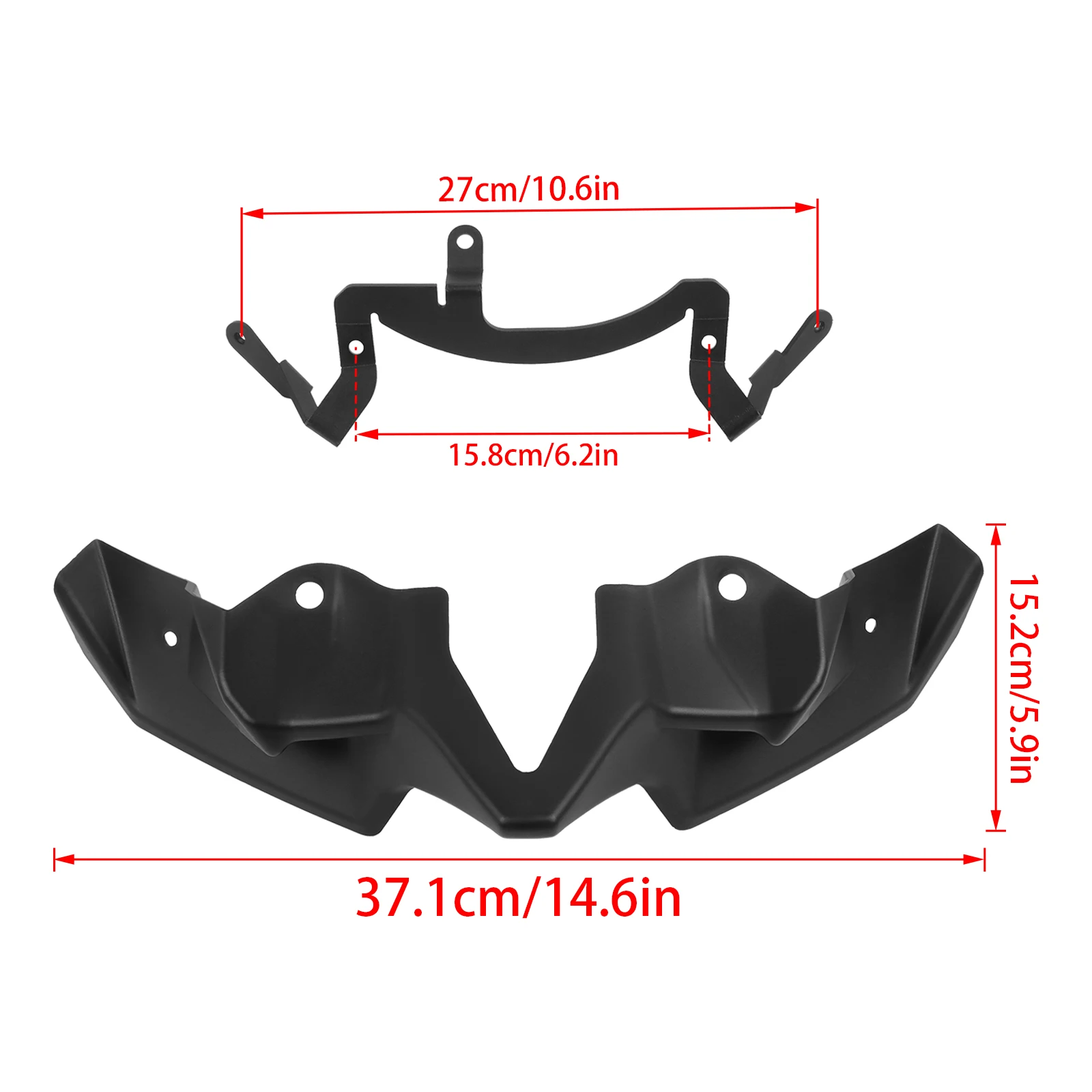 Kawasaki Z900 Z900 2020-2024 Frontspoiler Downforce Winglets – Bild 5