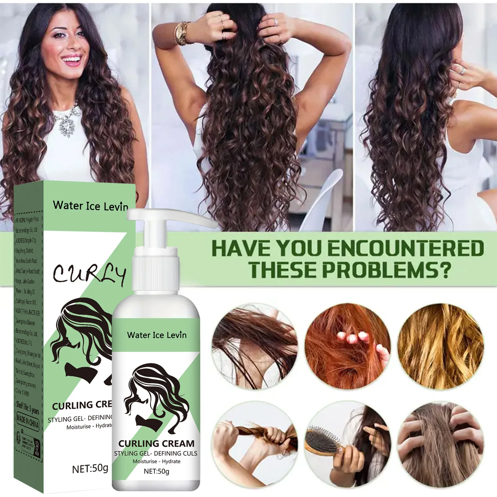 Curly Styling Gel-Lockencreme - Definieren Sie, spenden – Bild 3