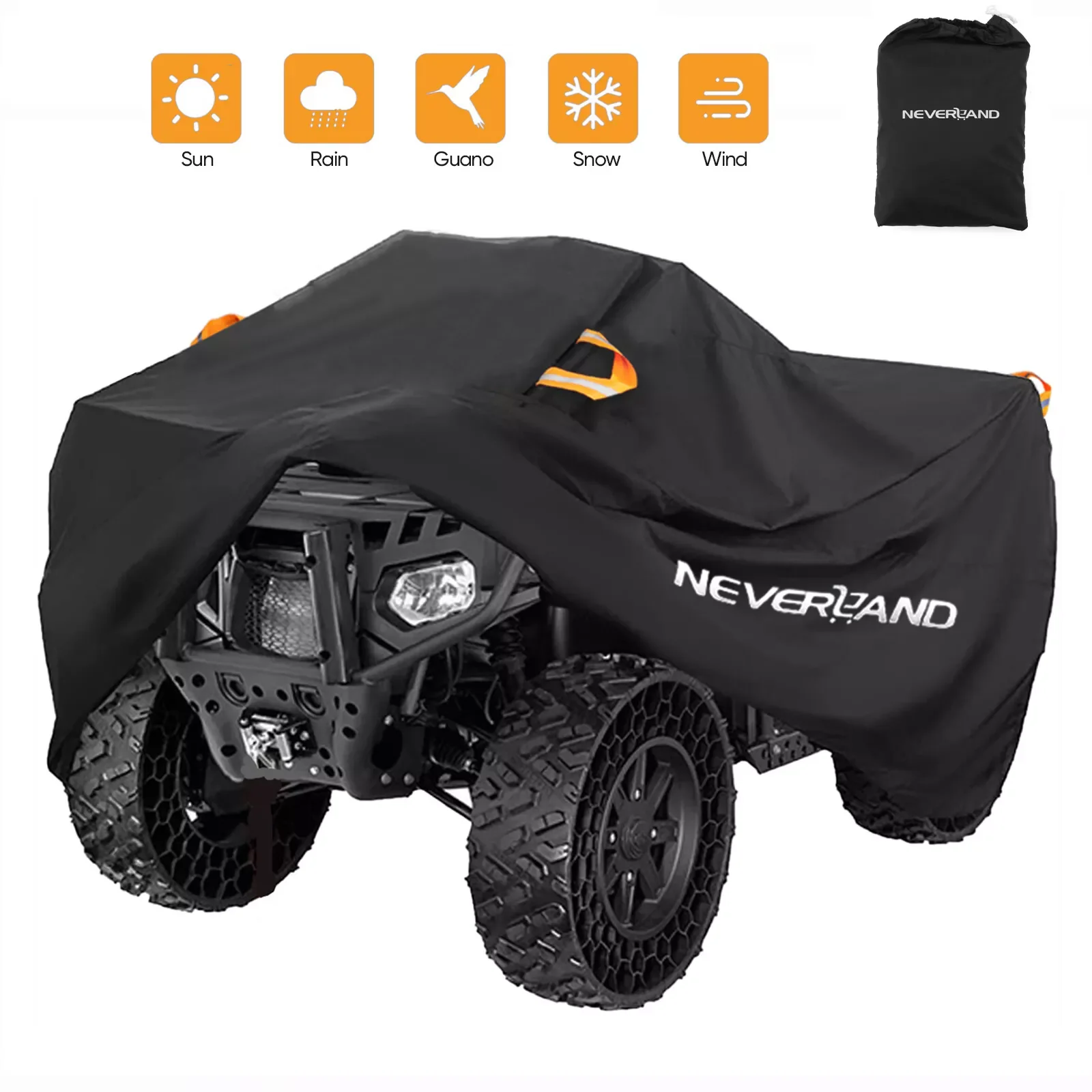 Quad Bike ATV Abdeckung Universal 190T Wasserdicht Motorrad Fahrzeug Roller Kart Motorrad Beständig Staub UV