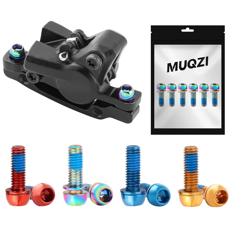 MUQZI 6 Stück M6 x 17 mm Scheibenbremssattelschrauben – Bild 6