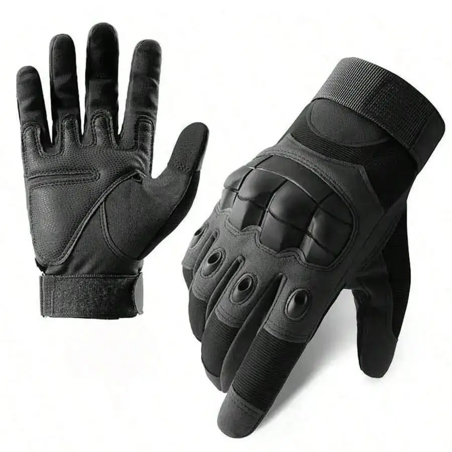 Motorradhandschuhe mit Touchscreen-Funktion, Atmungsaktive Sommer-Motorradhandschuhe, Vollfingerhandschuhe